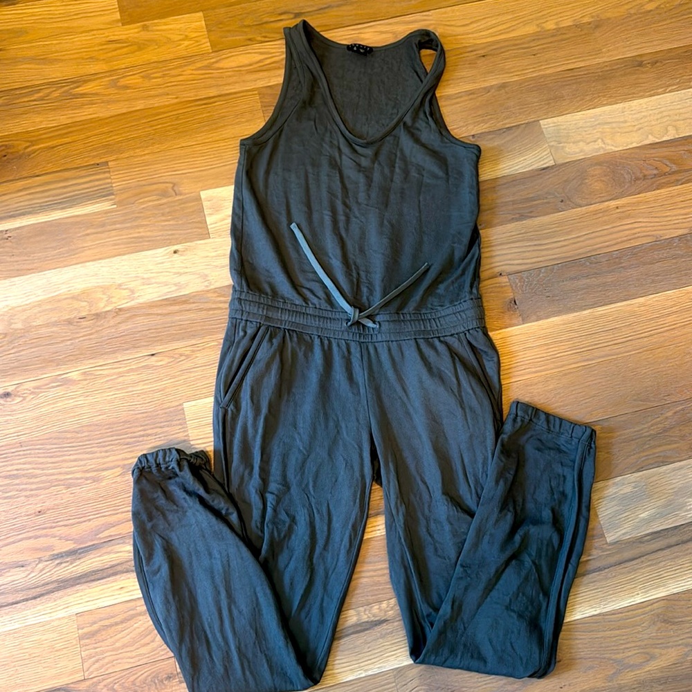 Theory Black Sleeveless Jumpsuit